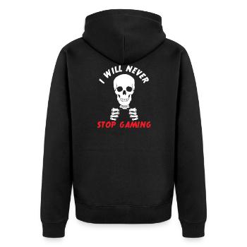 Gamer - Veste à capuche bio Premium Unisexe - noir - Dos - Nico (187cm)