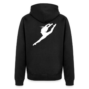 Ballerina Ballet Danse Danseuse Danse - Veste à capuche bio Premium Unisexe - noir - Dos - Nico (187cm)