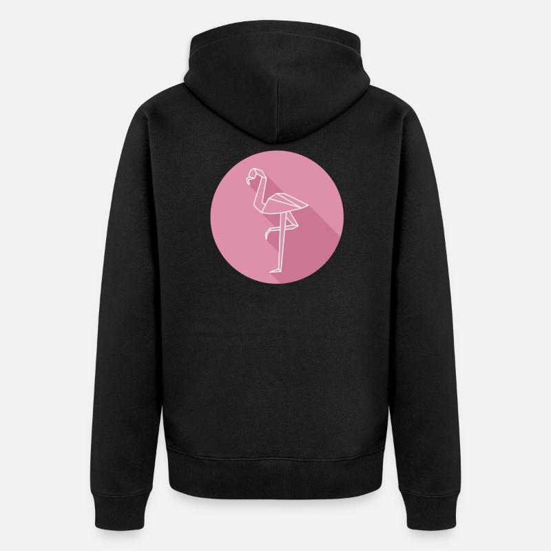 flamant - Veste à capuche bio Premium Unisexe - noir