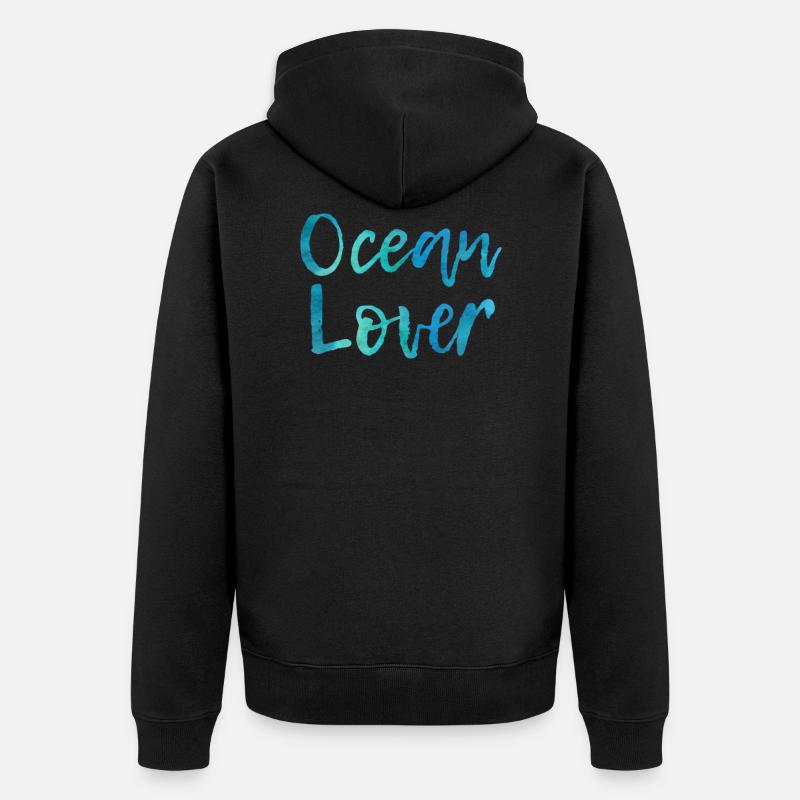 Ocean Lover - Veste à capuche bio Premium Unisexe - noir