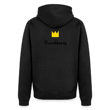 Prince Grenouille - Dream Prince - Homme de rêve - Veste à capuche bio Premium Unisexe - noir - Dos - Nico (187cm)