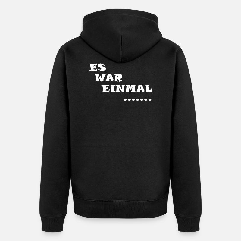 Märchen - Unisex Premium Bio Zip Hoodie - Schwarz