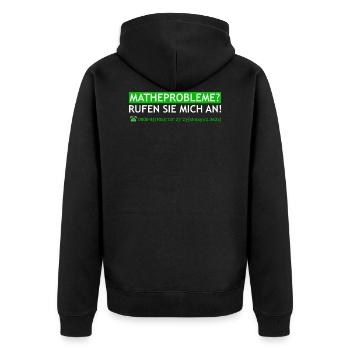 Math Math Math Teacher Cadeau Algèbre - Veste à capuche bio Premium Unisexe - noir - Dos - Nico (187cm)