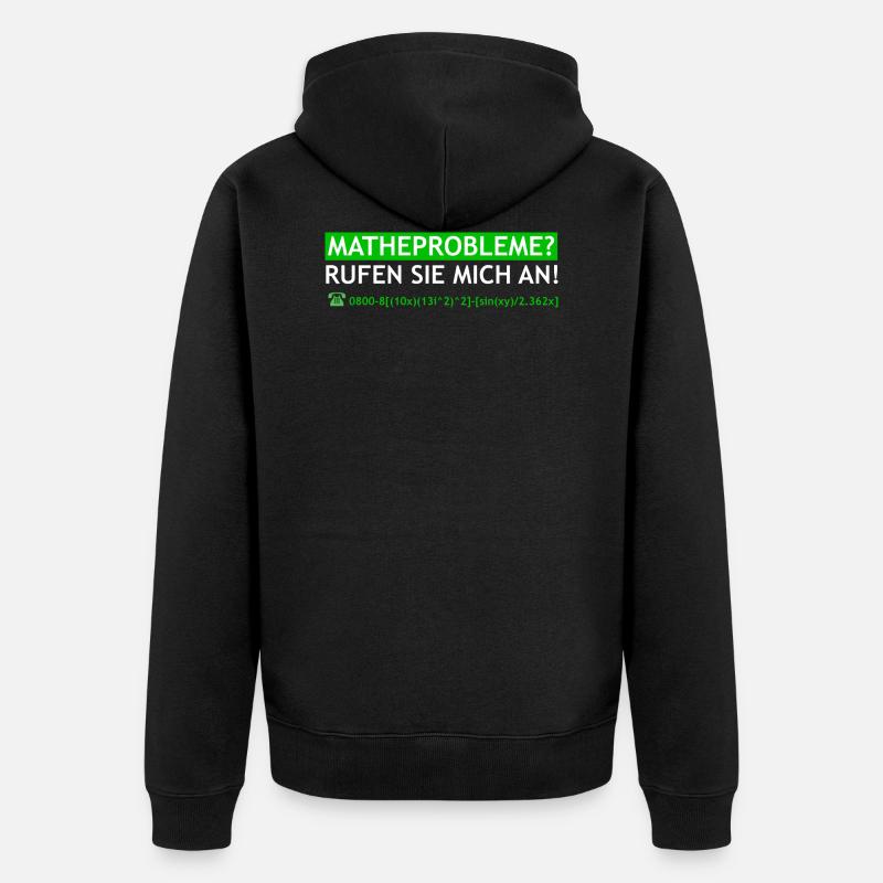 Math Math Math Teacher Algebra Gift - Unisex Premium Organic Zip Hoodie - black