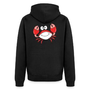 Crustacés du crabe - Veste à capuche bio Premium Unisexe - noir - Dos - Nico (187cm)