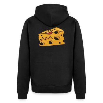 Monstre au fromage - Veste à capuche bio Premium Unisexe - noir - Dos - Nico (187cm)