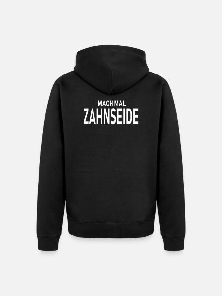 floss - Unisex Premium Organic Zip Hoodie - black