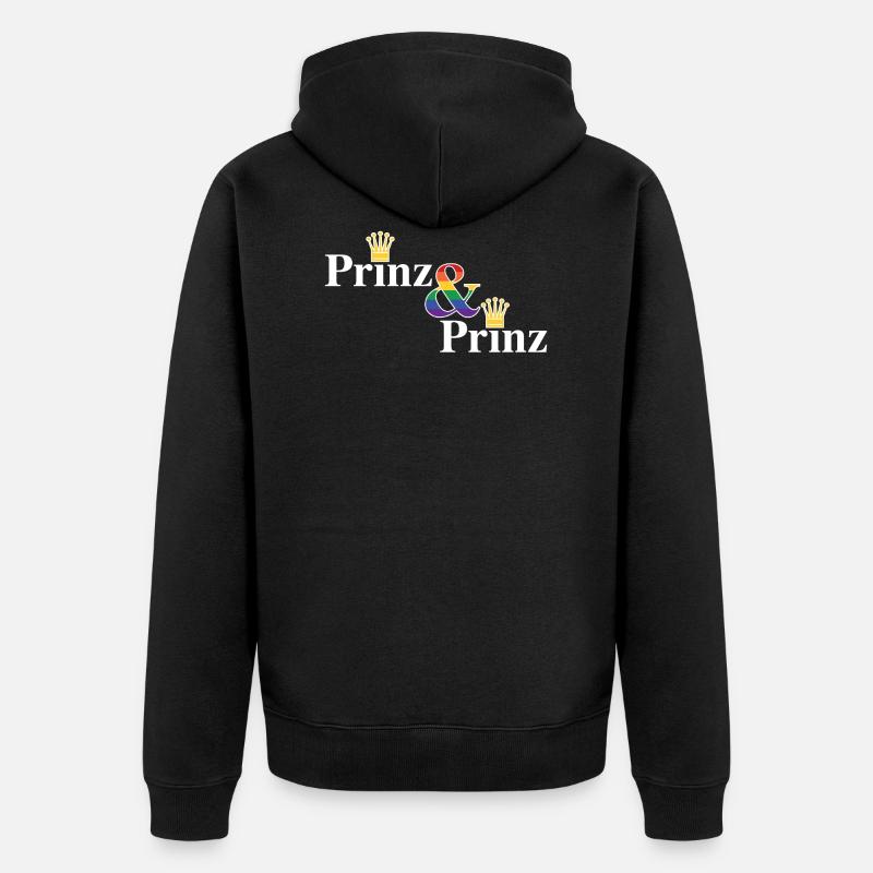 Prince et Prince 2 - Veste à capuche bio Premium Unisexe - noir