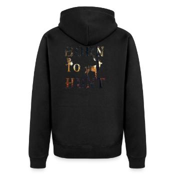 Né pour chasser - Veste à capuche bio Premium Unisexe - noir - Dos - Nico (187cm)