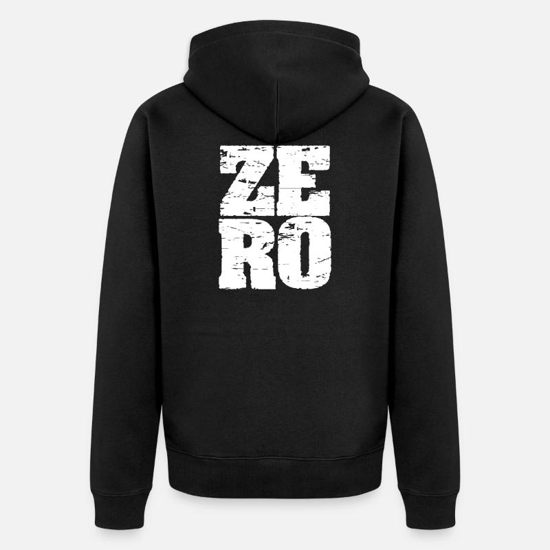 zéro - Veste à capuche bio Premium Unisexe - noir