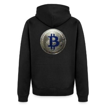 CRYPTO - Veste à capuche bio Premium Unisexe - noir - Dos - Nico (187cm)