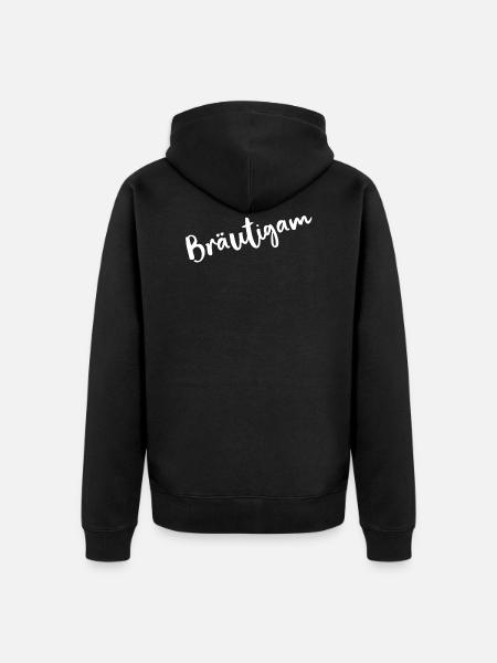 groom - Unisex Premium Organic Zip Hoodie - black