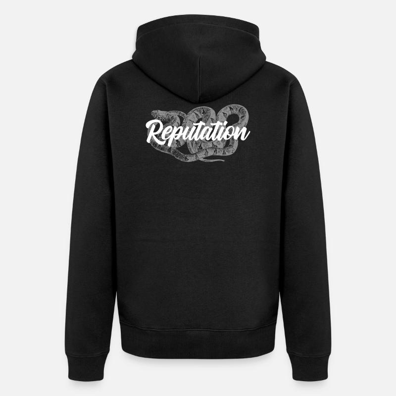 Snake réputation serpent - Veste à capuche bio Premium Unisexe - noir