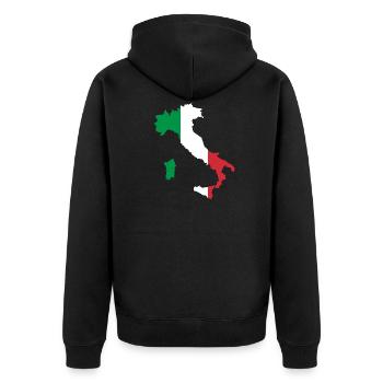 Italie - Veste à capuche bio Premium Unisexe - noir - Dos - Nico (187cm)