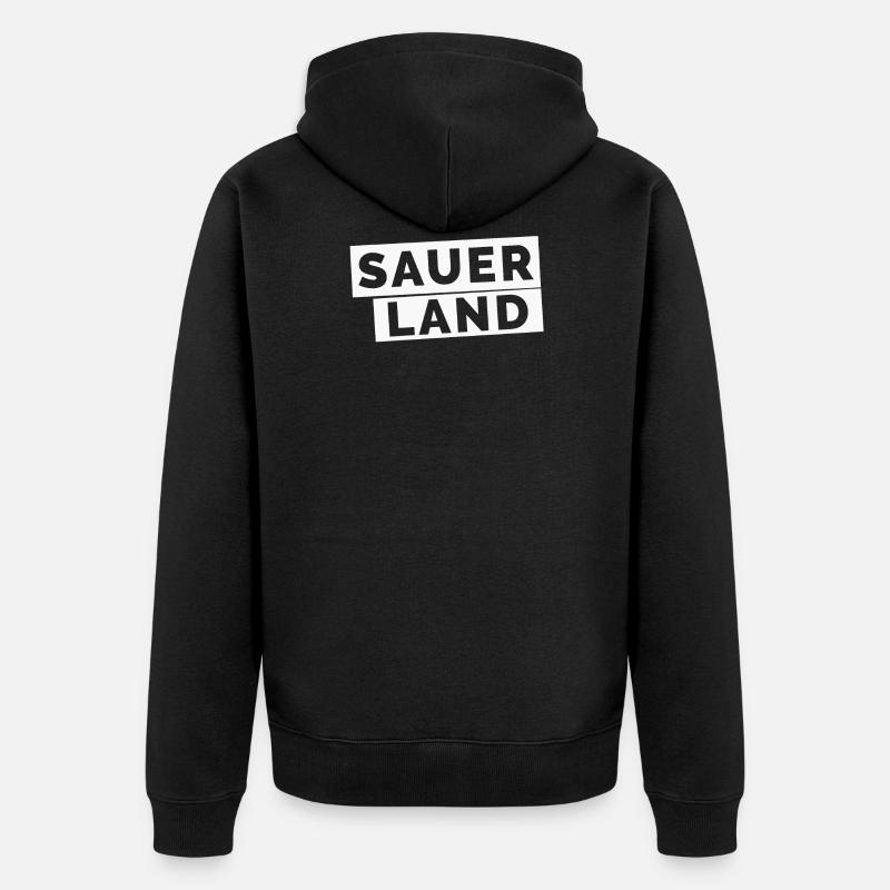 Sauerland - Veste à capuche bio Premium Unisexe - noir