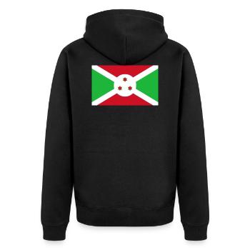 Burundi - Veste à capuche bio Premium Unisexe - noir - Dos - Nico (187cm)