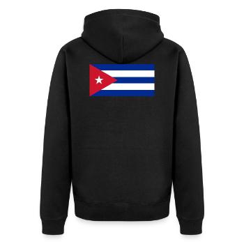 Cuba - Veste à capuche bio Premium Unisexe - noir - Dos - Nico (187cm)