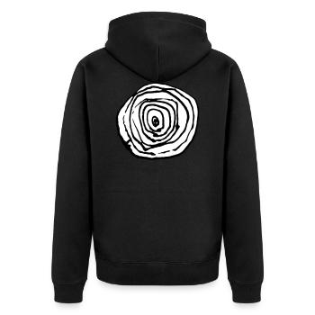 œil - Veste à capuche bio Premium Unisexe - noir - Dos - Nico (187cm)