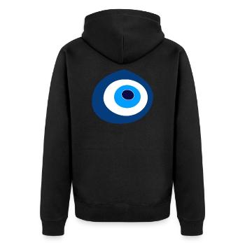Œil turc Nazar - Veste à capuche bio Premium Unisexe - noir - Dos - Nico (187cm)