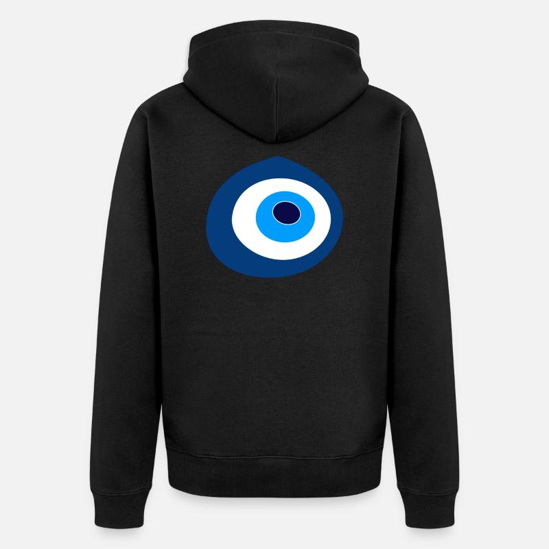 Œil turc Nazar - Veste à capuche bio Premium Unisexe - noir