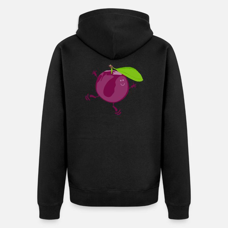 Mr. Plum - Unisex Premium Bio Zip Hoodie - Schwarz