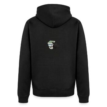 Ne jamais sous-estimer une femme - Université de Bonn - Veste à capuche bio Premium Unisexe - noir - Dos - Nico (187cm)