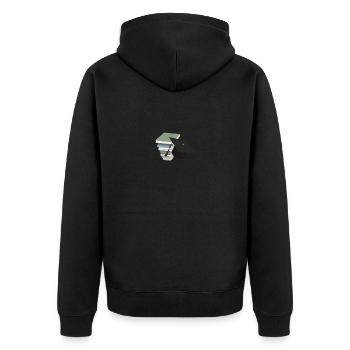 Ne jamais sous-estimer un homme Université Bonn - Veste à capuche bio Premium Unisexe - noir - Dos - Nico (187cm)