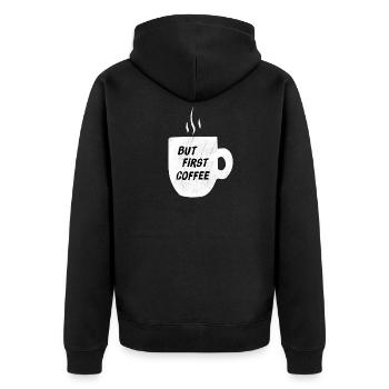 Copie BFC - Veste à capuche bio Premium Unisexe - noir - Dos - Nico (187cm)