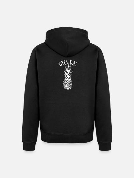 This The Pineapple - Unisex Premium Organic Zip Hoodie - black