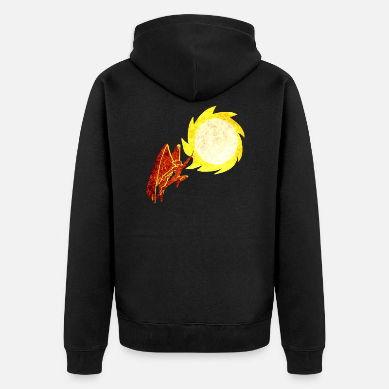 Icarus2 - Unisex Premium Bio Zip Hoodie - Schwarz