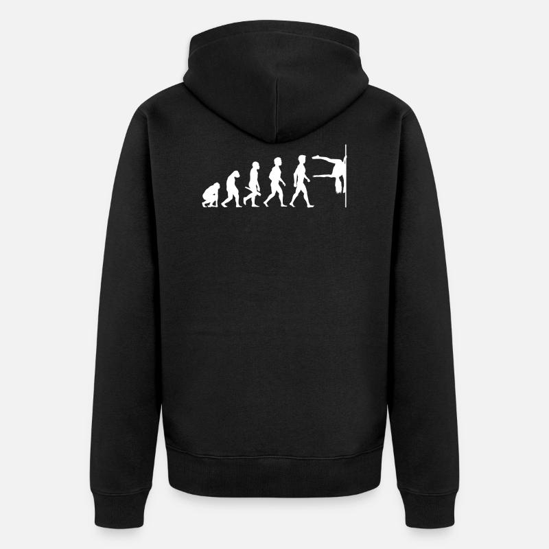 Evolution Poledance Pole Dancing Danse - Veste à capuche bio Premium Unisexe - noir