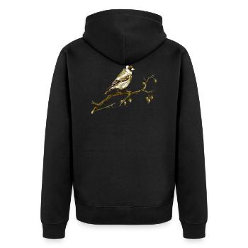 oiseau - Veste à capuche bio Premium Unisexe - noir - Dos - Nico (187cm)