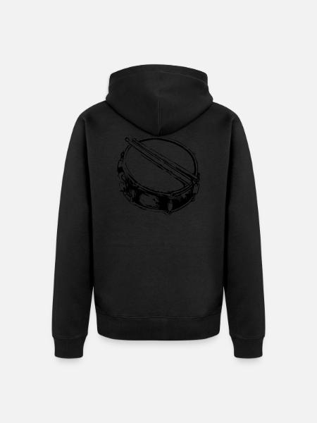 Snare - Drum - Percussion - Music - Unisex Premium Organic Zip Hoodie - black