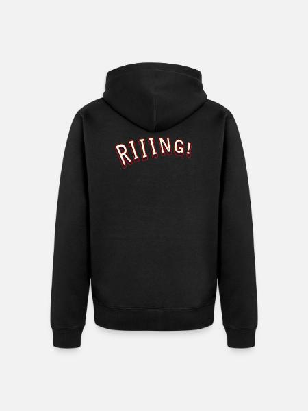 riiing - Unisex Premium Organic Zip Hoodie - black