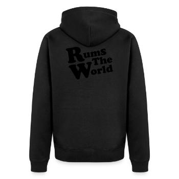 rhums - Veste à capuche bio Premium Unisexe - noir - Dos - Nico (187cm)