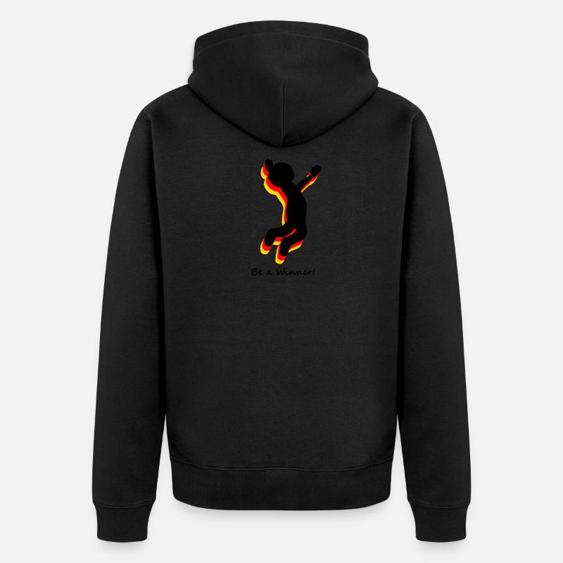 Joie de l'Allemagne - Veste à capuche bio Premium Unisexe - noir