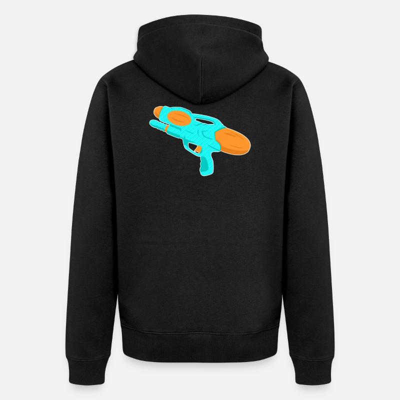pistolet à eau - Veste à capuche bio Premium Unisexe - noir