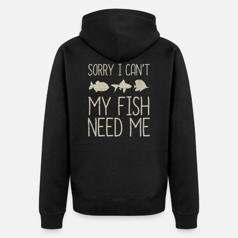 aquarium - Veste à capuche bio Premium Unisexe - noir