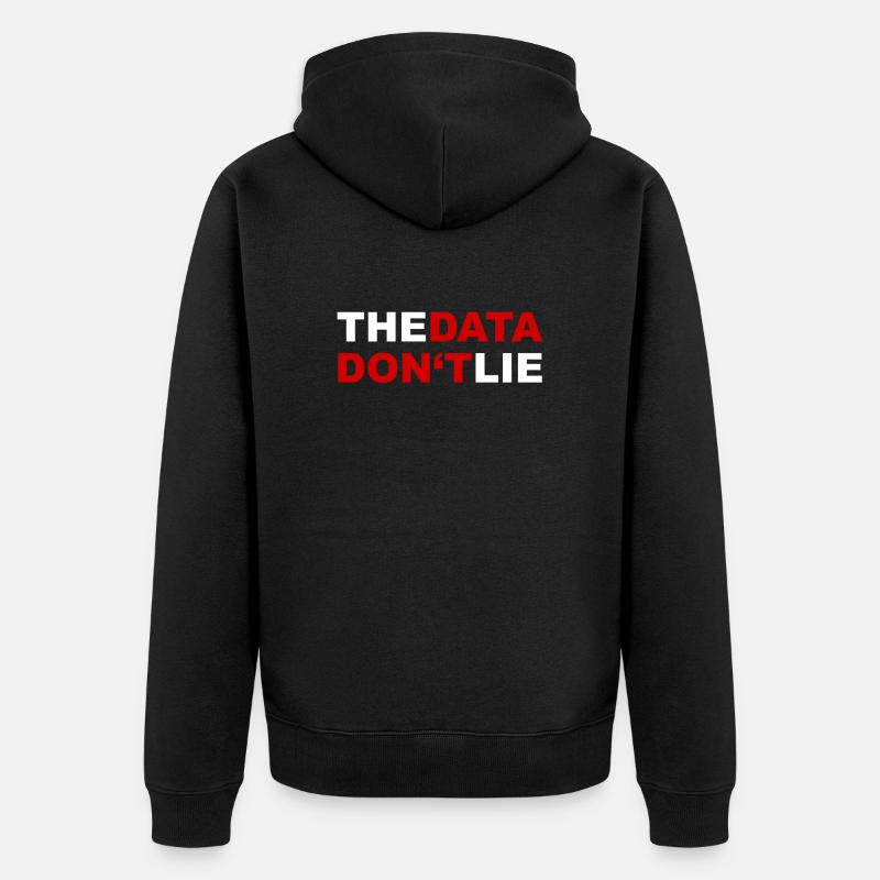 Data - Veste à capuche bio Premium Unisexe - noir