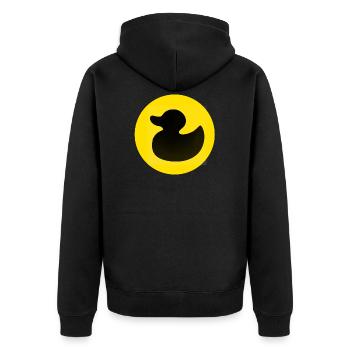 canard - Veste à capuche bio Premium Unisexe - noir - Dos - Nico (187cm)
