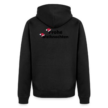 Joyeux Noël - Veste à capuche bio Premium Unisexe - noir - Dos - Nico (187cm)