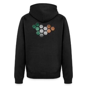 Irlande - Veste à capuche bio Premium Unisexe - noir - Dos - Nico (187cm)