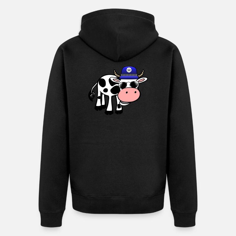 taureau - Veste à capuche bio Premium Unisexe - noir