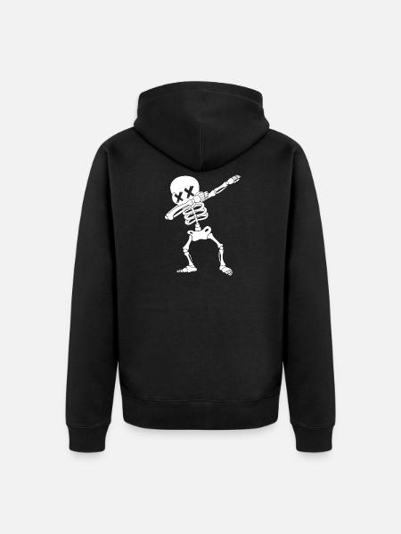 squelette - Veste à capuche bio Premium Unisexe - noir