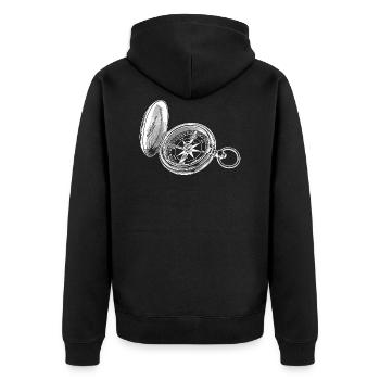 boussole - Veste à capuche bio Premium Unisexe - noir - Dos - Nico (187cm)