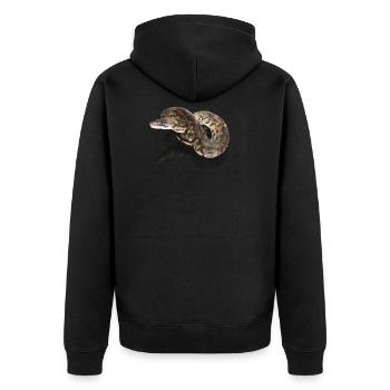 Serpent poly - Veste à capuche bio Premium Unisexe - noir - Dos - Nico (187cm)