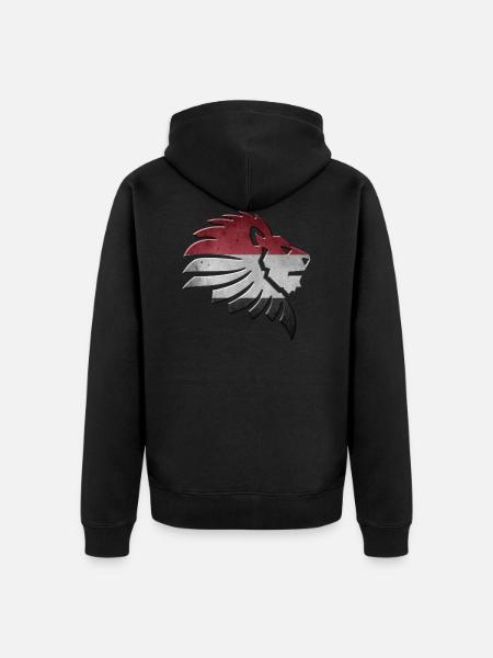 Jemen - Unisex Premium Bio Zip Hoodie - Schwarz