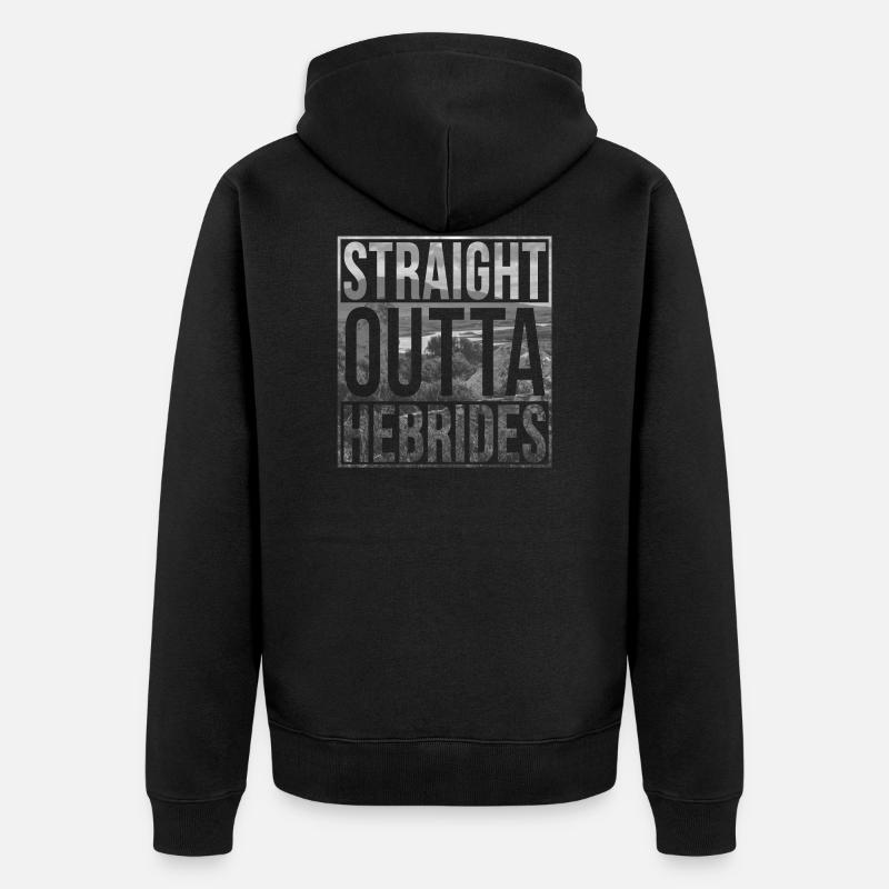 Hors des Hébrides - Veste à capuche bio Premium Unisexe - noir