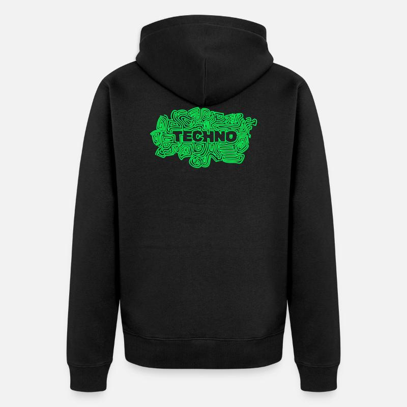 Techno Techno - Veste à capuche bio Premium Unisexe - noir