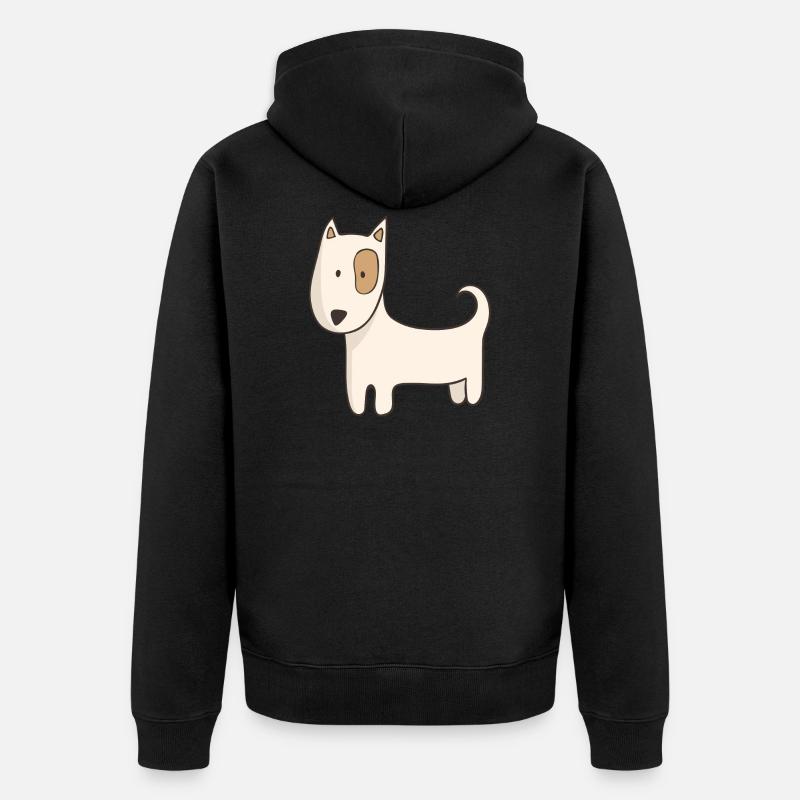 Chien - Veste à capuche bio Premium Unisexe - noir